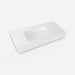 Robern TA48MCO102 Engineered Stone Top Integrated Basin Vanity Top, 48" x 6" x 23", Center Integrated Sink, Three Hole,...