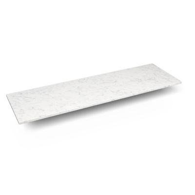 Robern TE61G90 Engineered Stone Top Quartz Stone Vanity Top, 61" x 3/4" x 19", Dry Top - top view