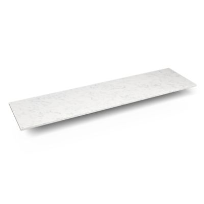Robern TE73G90 Engineered Stone Top Quartz Stone Vanity Top, 73" x 3/4" x 19", Dry Top - top view