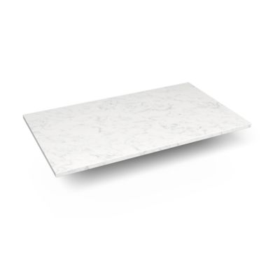 Robern TF37G90 Engineered Stone Top Quartz Stone Vanity Top, 37" x 3/4" x 22", Dry Top - top view