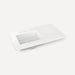 Robern TF37ULO90 Engineered Stone Top Quartz Stone Vanity Top, 37" x 3/4" x 22", Left Offset Undercounter Sink, Three...