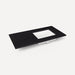 Robern TF43URO90 Engineered Stone Top Quartz Stone Vanity Top, 43" x 3/4" x 22", Right Offset Undercounter Sink, Single...