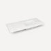 Robern TF49URO90 Engineered Stone Top Quartz Stone Vanity Top, 49" x 3/4" x 22", Right Offset Undercounter Sink, Three...