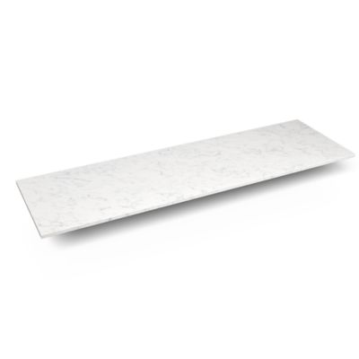 Robern TF73G90 Engineered Stone Top Quartz Stone Vanity Top, 73" x 3/4" x 22", Dry Top - top view