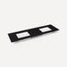 Robern TF73UDO90 Engineered Stone Top Quartz Stone Vanity Top, 73" x 3/4" x 22", Double Undercounter Sink, Three Hole -...