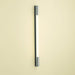 1.5 Series 1-1/2" x 39-3/8" x 2-1/8" PL Series vertical lighting with dimmable light, glass shade and black end caps