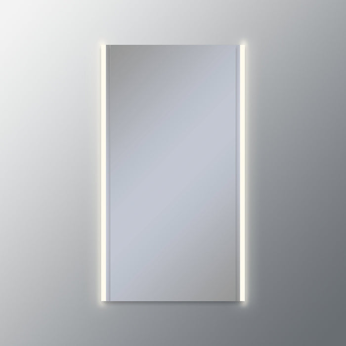 Vesper 1-3/8" x 39-3/8" x 4-5/8" vertical lighting in edgeline style with 3000K temperature (warm light), dimmable and sold in pairs; medicine cabinet sold separately