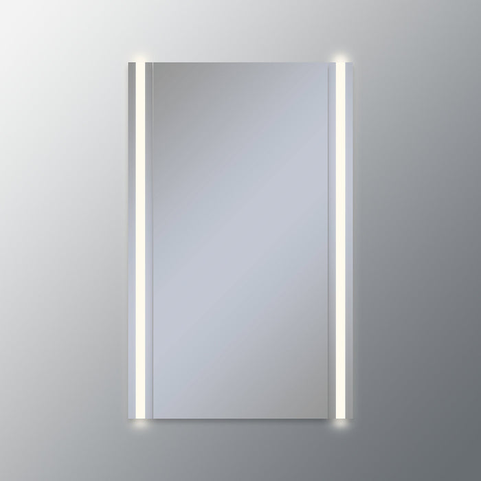 Vesper 2-3/4" x 39-3/8" x 4-5/8" vertical lighting in midline style with 3000K temperature (warm light), dimmable and sold as each; medicine cabinet sold separately