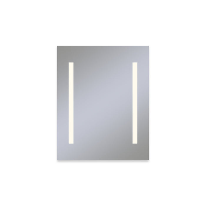 Vitality 23-1/4" x 30" x 4" lighted cabinet with column light pattern in 3000 kelvin temperature (warm light), dimmable, electrical outlet and left hinge