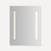 Robern YC2430 Vitality Lighted Cabinet, 24" x 30" x 4", Columnn Light Pattern, Soft White (3000K), Dimmable, Electrical...
