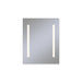 Vitality 23-1/4" x 30" x 4" lighted cabinet with column light pattern in 3000 kelvin temperature (warm light), dimmable, electrical outlet and right hinge
