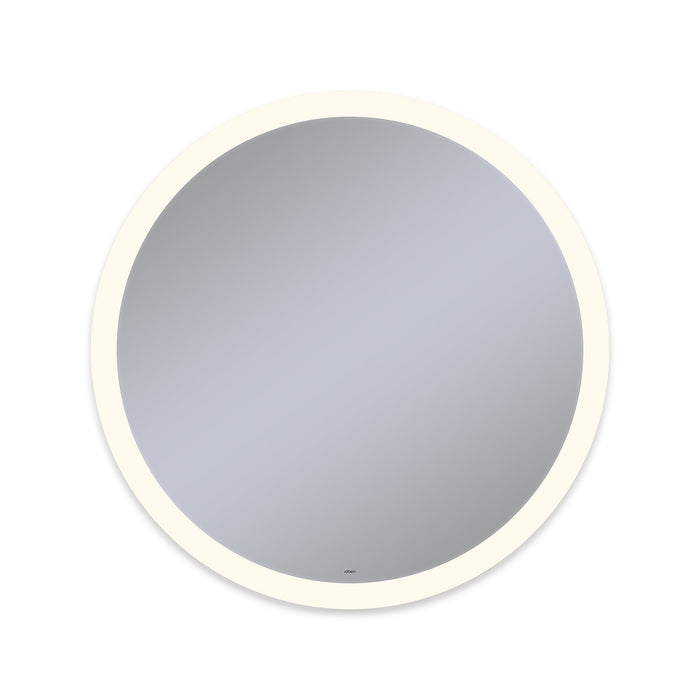 Vitality 40" diameter x 1-3/4" depth circle lighted mirror with perimeter light pattern, 2700 kelvin temperature (warm light), dimmable and defogger