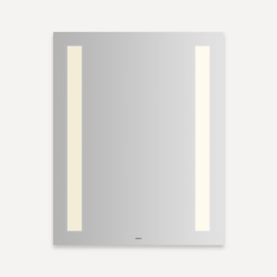 Robern YM2430 Vitality Lighted Mirror, 24" x 30" x 1-3/4", Column Light Pattern, Warm White (3000K), Dimmable, Defogger