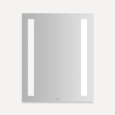 Robern YM2430 Vitality Lighted Mirror, 24" x 30" x 1-3/4", Column Light Pattern, Cool White (4000K), Dimmable, Defogger