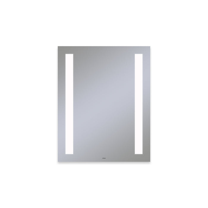 Vitality 24" x 30" x 1-3/4" rectangle lighted mirror with column light pattern, 4000 kelvin temperature (cool light), dimmable and defogger