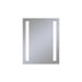 Vitality 24" x 30" x 1-3/4" rectangle lighted mirror with column light pattern, 4000 kelvin temperature (cool light), dimmable and defogger