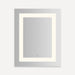 Robern YM2430 Vitality Lighted Mirror, 24" x 30" x 1-3/4", Inset Light Pattern, Warm White (3000K), Dimmable, Defogger