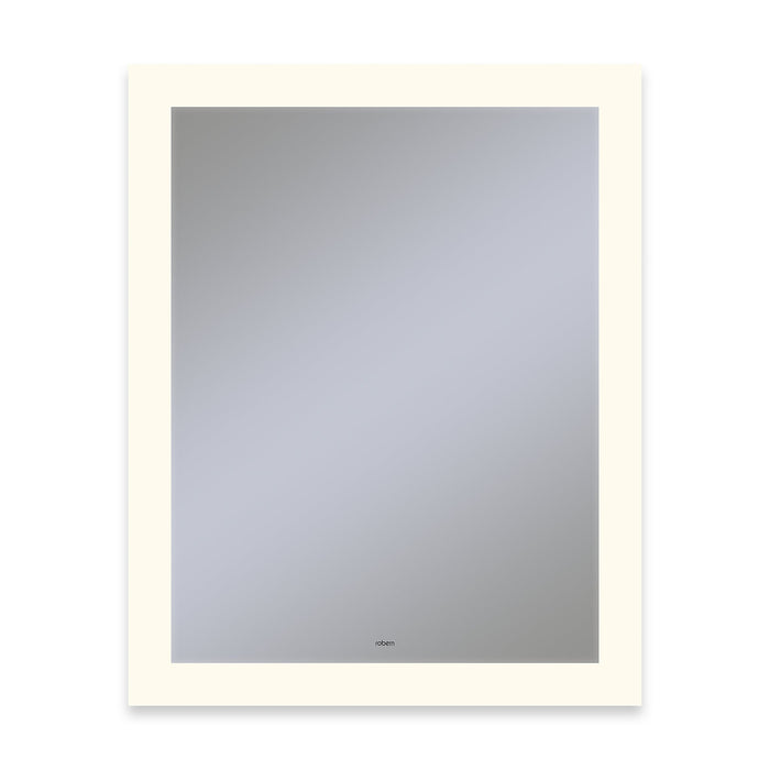 Vitality 24" x 30" x 1-3/4" rectangle lighted mirror with perimeter light pattern, 2700 kelvin temperature (warm light), dimmable, defogger, tested and certified to California Title 24 standards and meets JA8 2016 requirements