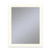 Vitality 24" x 30" x 1-3/4" rectangle lighted mirror with perimeter light pattern, 2700 kelvin temperature (warm light), dimmable, defogger, tested and certified to California Title 24 standards and meets JA8 2016 requirements