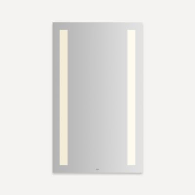 Robern YM2440 Vitality Lighted Mirror, 24" x 40" x 1-3/4", Column Light Pattern, Warm White (3000K), Dimmable, Defogger
