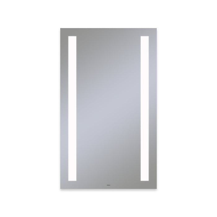 Vitality 24" x 40" x 1-3/4" rectangle lighted mirror with column light pattern, 4000 kelvin temperature (cool light), dimmable and defogger