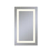 Vitality 24" x 40" x 1-3/4" rectangle lighted mirror with inset light pattern, 2700 kelvin temperature (warm light), dimmable and defogger