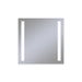 Vitality 30" x 30" x 1-3/4" rectangle lighted mirror with column light pattern, 4000 kelvin temperature (cool light), dimmable and defogger