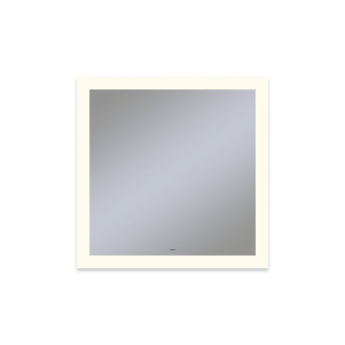 Vitality 30" x 30" x 1-3/4" rectangle lighted mirror with perimeter light pattern, 2700 kelvin temperature (warm light), dimmable and defogger