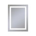 Vitality 30" x 40" x 1-3/4" rectangle lighted mirror with inset light pattern, 4000 kelvin temperature (cool light), dimmable and defogger