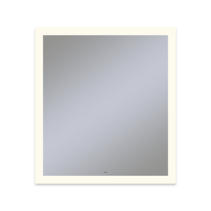 Vitality 36" x 40" x 1-3/4" rectangle lighted mirror with perimeter light pattern, 2700 kelvin temperature (warm light), dimmable and defogger