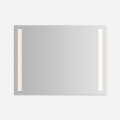 Robern YM4836 Vitality Lighted Mirror, 48" x 36" x 1-3/4", Column Light Pattern, Warm White (3000K), Dimmable, Defogger,...