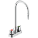 Delta W6720 Commercial Two Handle 4" Deck Mount Laboratory Mixing Faucet