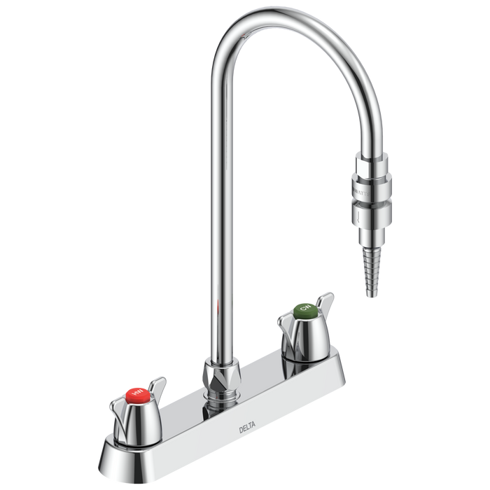 Delta Commercial W67 Series Mixing Faucet: Two Handle 8" Deck Mount Laboratory Mixing Faucet