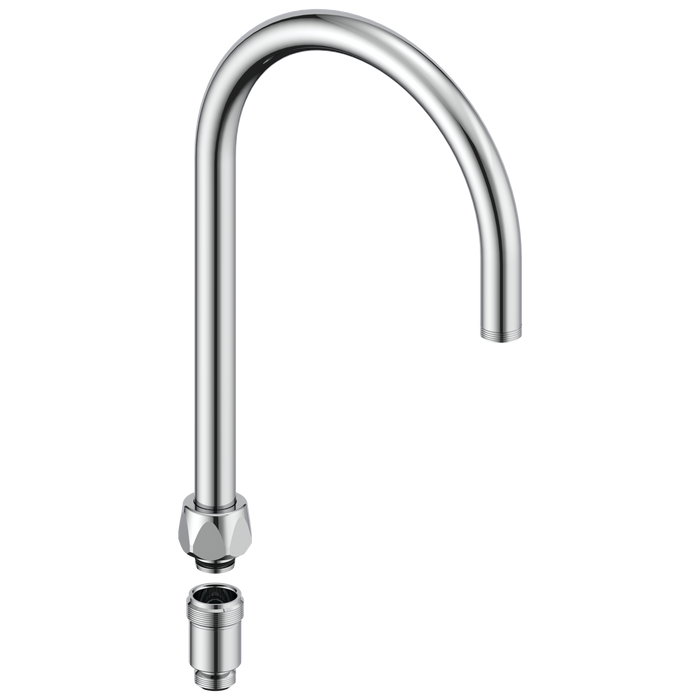 Commercial Instit Parts W6890 Rigid/Swivel Gooseneck Spout (17089-2 ) - Chrome