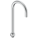 Commercial Instit Parts W6890 Rigid/Swivel Gooseneck Spout (17089-3 ) - Chrome