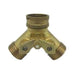 Wal-rich Corporation 4603003 3/4" Brass 2-Way Hose Connection w/ Shutoffs