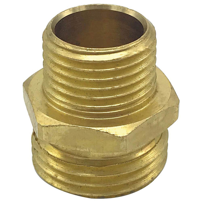 Wal-rich Corporation 4610010 3/4" Brass MHT x 3/4" MPT (or 1/2" FPT) Hose Adapter