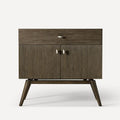 Dark Burnt Oakwith Brushed Pewter