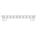 Zurn P1910-2-GRATE Half Grate, Cast Iron, Acid-Resistant Enamel