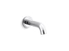 Kallista P24117-00-CP Vir Stil Minimal by Laura Kirar Wall-Mount Bath Spout