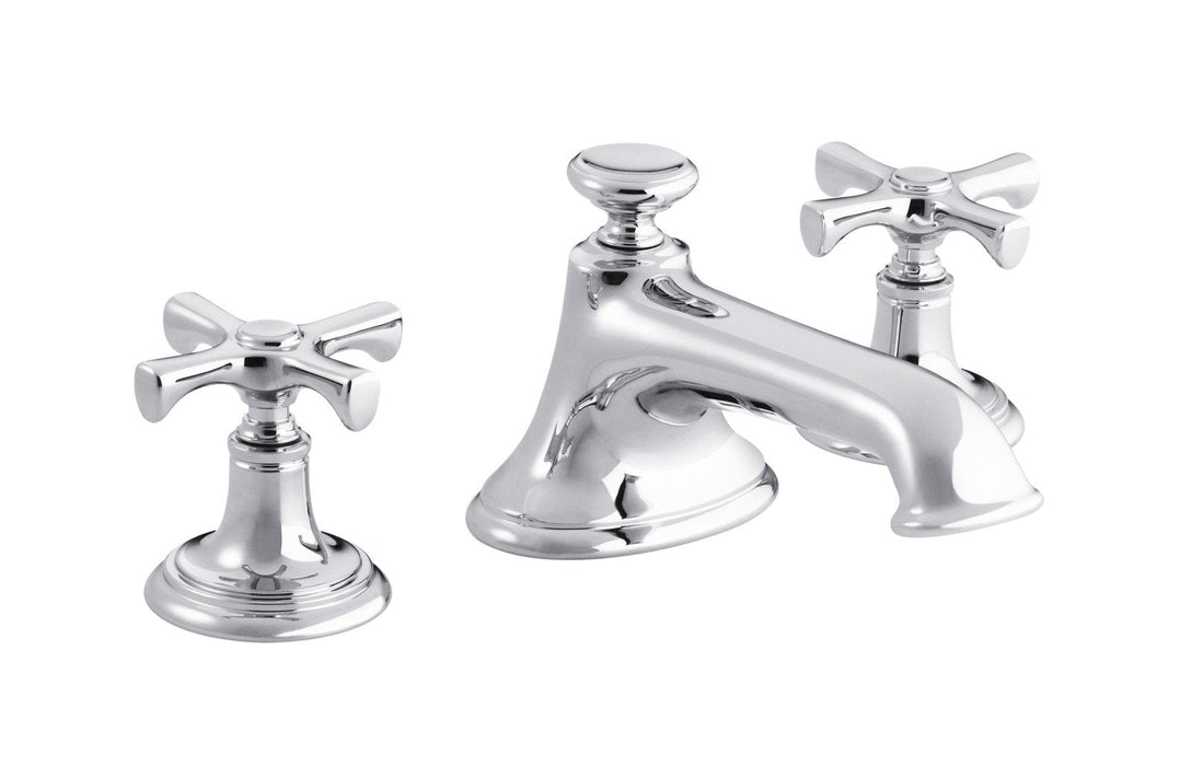 Kallista P24601-CR-ULB Bellis Sink Faucet, Noble Spout, Cross Handles