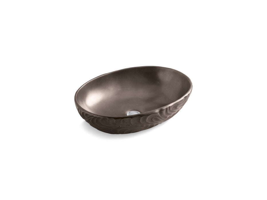 Kallista P72065-00-TBR Fei Tian Wen Elliptical Decorative Vessel By Robert Kuo