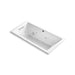 KOHLER K-1167-XHGH Underscore 60" x 30" drop-in Heated BubbleMassage air bath with whirlpool