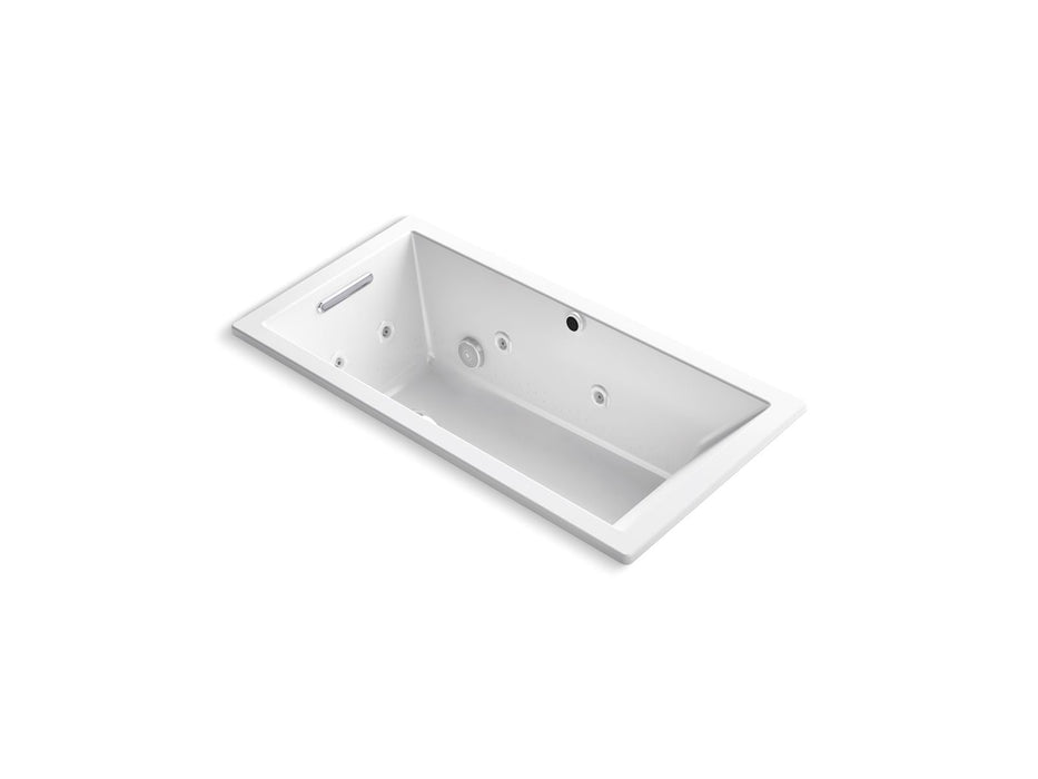 KOHLER K-1167-XHGH Underscore 60" x 30" drop-in Heated BubbleMassage air bath with whirlpool