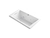 KOHLER K-1173-XHGH Underscore 66" x 36" drop-in Heated BubbleMassage air bath with whirlpool