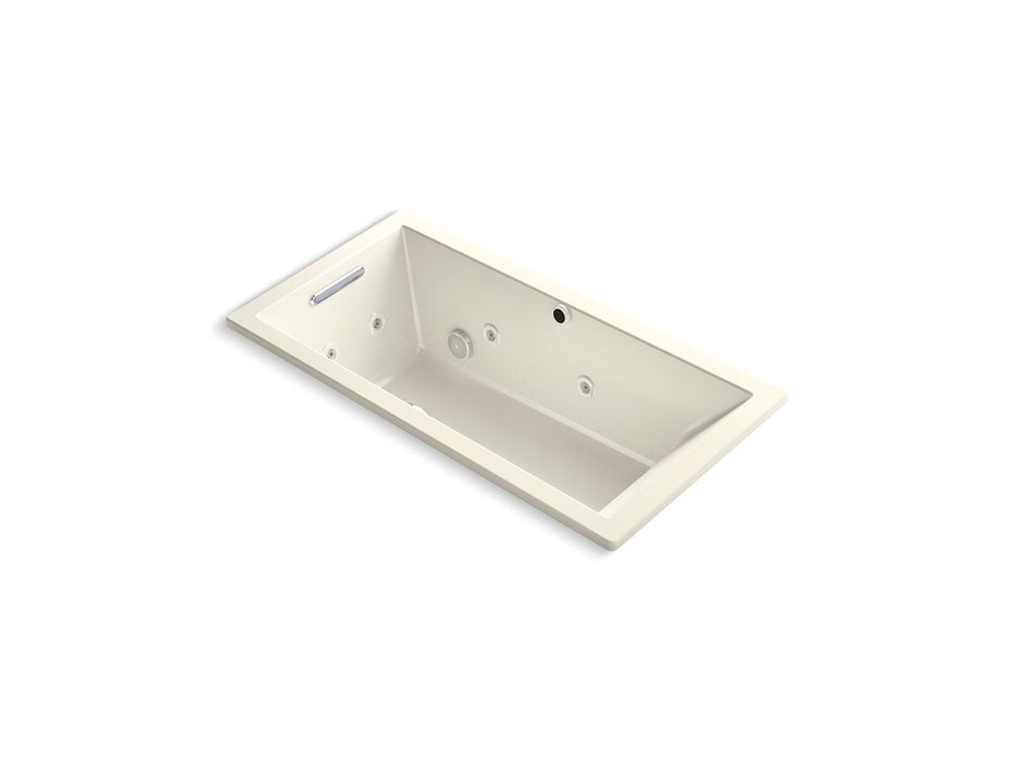 KOHLER K-1167-XHGH Underscore 60" x 30" drop-in Heated BubbleMassage air bath with whirlpool