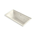 KOHLER K-1167-XHGHR Underscore 60" x 30" alcove Heated BubbleMassage air bath with whirlpool, right drain