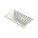 KOHLER K-1167-XHGHR Underscore 60" x 30" alcove Heated BubbleMassage air bath with whirlpool, right drain