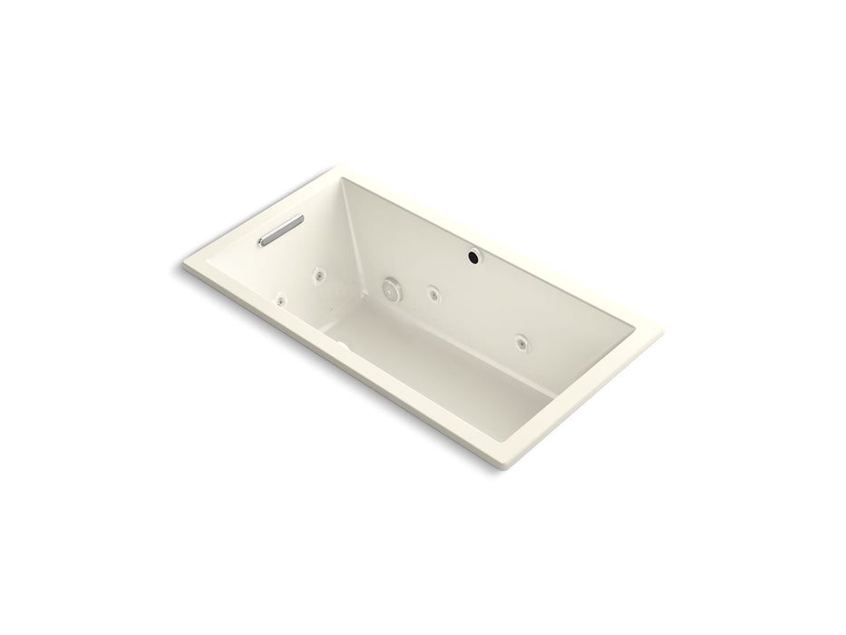 KOHLER K-1168-XHGH Underscore 60" x 32" drop-in Heated BubbleMassage air bath with whirlpool