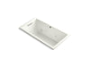 KOHLER K-1168-XHGH Underscore 60" x 32" drop-in Heated BubbleMassage air bath with whirlpool
